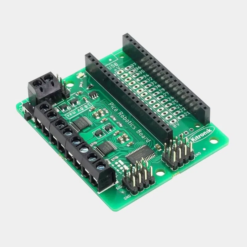 Carte Robotique Pico - Pilote 4 moteurs / 8 servos pour Raspberry Pi Pico