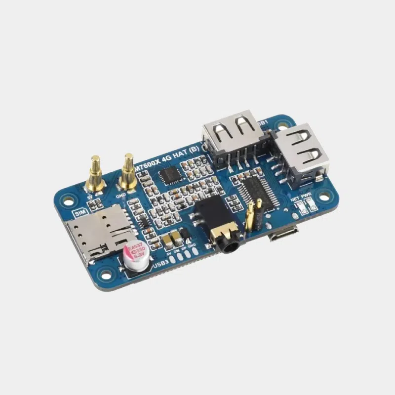 HAT LTE Cat-4 – 4G/3G/2G + GNSS pour Raspberry Pi Zero