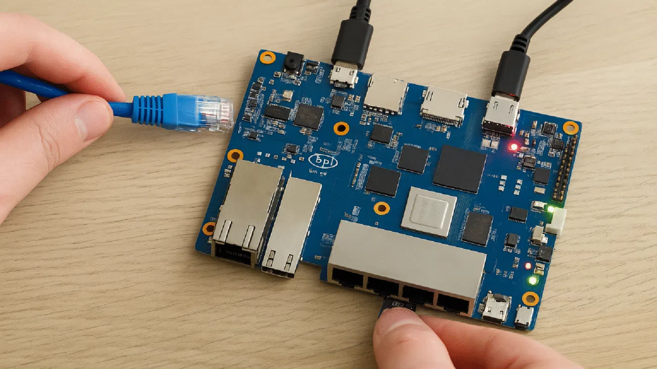 Premier demarrage Banana Pi BPI R4