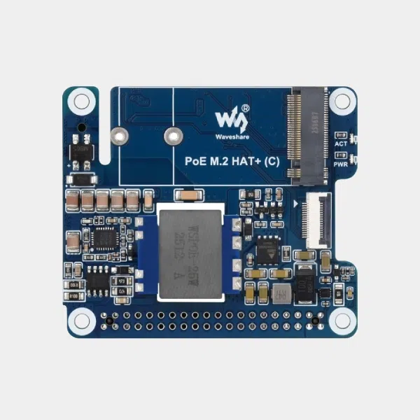 Adaptateur PCIe vers M.2 avec PoE pour Raspberry Pi 5 1 Adaptateur PCIe vers M.2 avec PoE pour Raspberry Pi 5 2