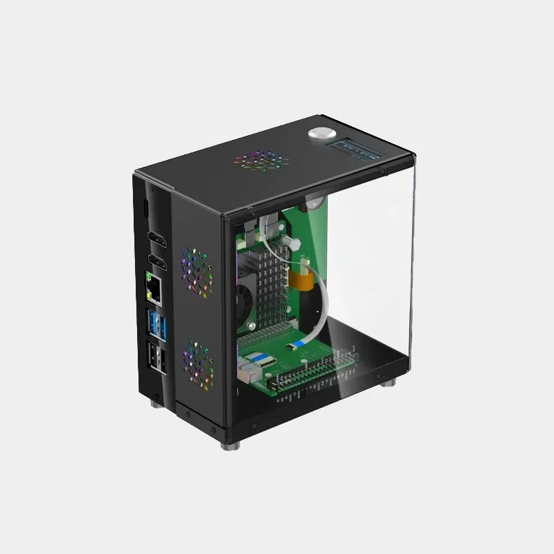 Boîtier Pitower avec écran OLED 1,3" pour Raspberry Pi 5 5 Boitier Pitower avec ecran OLED 13 pour Raspberry Pi 5 3