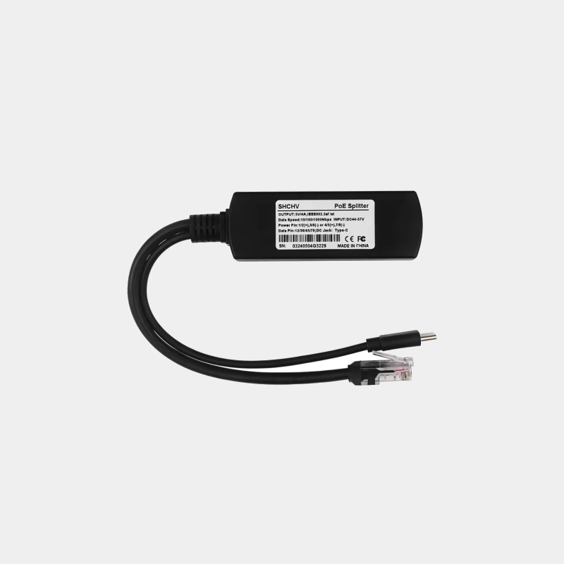 Splitter PoE USB C 5V 4A 2