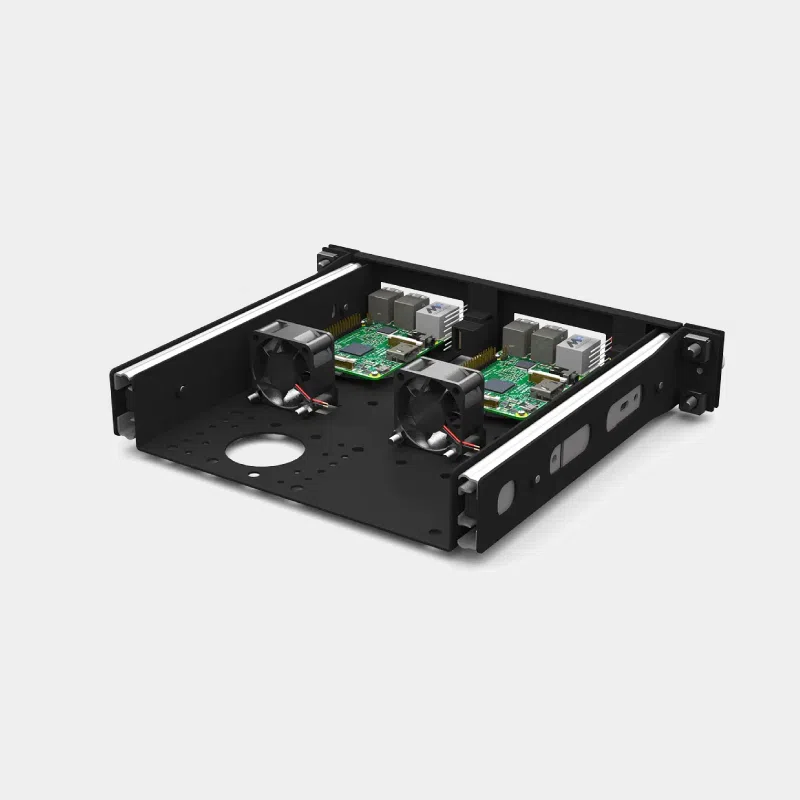 Kit de Montage Rack Raspberry Pi 10 Pouces – 2x Slots UM SBC 306 3
