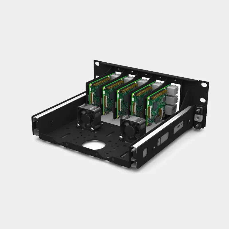 Kit de montage en rack Raspberry Pi 10 pouces – 5x Slots | UM-SBC-308 3 Kit de montage en rack Raspberry Pi 10 pouces – 5x Slots UM SBC 308 3