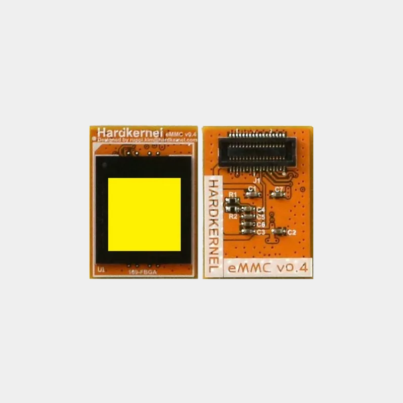 Module de stockage eMMC Hardkernel pour ODROID-N2L, faces avant et arrière avec connecteur